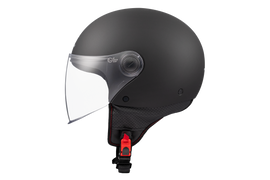 MT HELMETS STREET S SOLID A1 MATT BLACK OPEN FACE HELMET