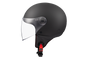 Load image into Gallery viewer, MT HELMETS STREET S SOLID A1 MATT BLACK OPEN FACE HELMET