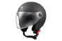 Load image into Gallery viewer, MT HELMETS STREET S SOLID A1 MATT BLACK OPEN FACE HELMET