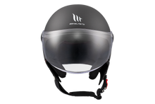 تحميل الصورة في عارض المعرض ، MT HELMETS من أم تي STREET S SOLID A1 MATT BLACK خوذة مفتوحة الوجه