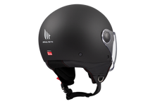 تحميل الصورة في عارض المعرض ، MT HELMETS من أم تي STREET S SOLID A1 MATT BLACK خوذة مفتوحة الوجه