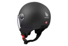 تحميل الصورة في عارض المعرض ، MT HELMETS من أم تي STREET S SOLID A1 MATT BLACK خوذة مفتوحة الوجه