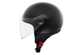 MT HELMETS STREET S SOLID A1 GLOSS BLACK OPEN FACE HELMET