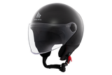 MT HELMETS من أم تي STREET S SOLID A1 GLOSS BLACK خوذة مفتوحة الوجه