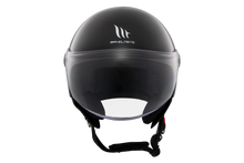 تحميل الصورة في عارض المعرض ، MT HELMETS من أم تي STREET S SOLID A1 GLOSS BLACK خوذة مفتوحة الوجه