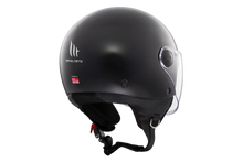 تحميل الصورة في عارض المعرض ، MT HELMETS من أم تي STREET S SOLID A1 GLOSS BLACK خوذة مفتوحة الوجه