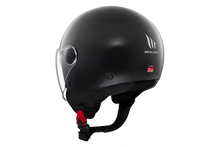 تحميل الصورة في عارض المعرض ، MT HELMETS من أم تي STREET S SOLID A1 GLOSS BLACK خوذة مفتوحة الوجه