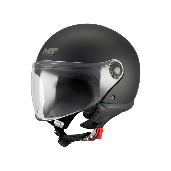 MT HELMETS STREET S PURE A1 MATT OPEN FACE HELMET