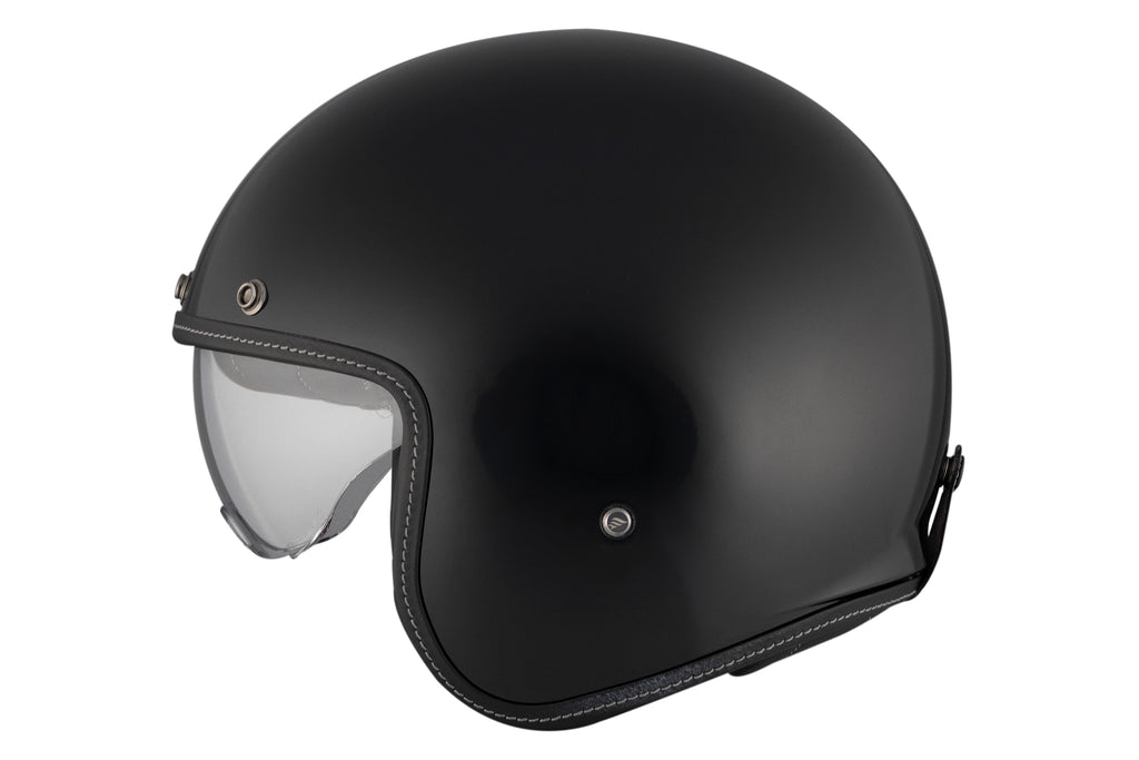 MT HELMETS من أم تي LE MANS 2 SV S SOLID A1 GLOSS BLACK خوذة مفتوحة الوجه
