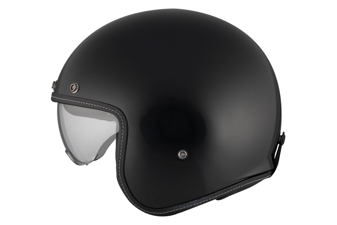 MT HELMETS من أم تي LE MANS 2 SV S SOLID A1 GLOSS BLACK خوذة مفتوحة الوجه