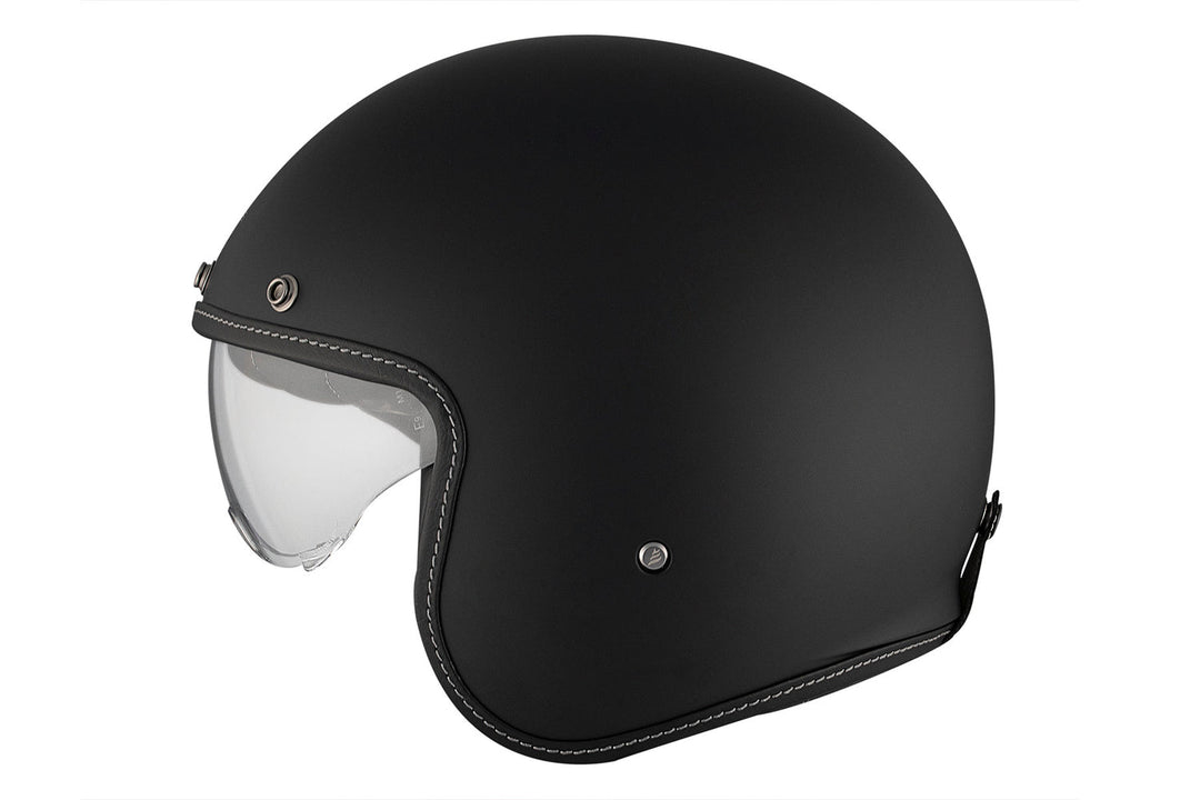 MT HELMETS LE MANS 2 SV S SOLID A1 MATT BLACK OPEN FACE HELMET