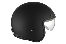 Load image into Gallery viewer, MT HELMETS LE MANS 2 SV S SOLID A1 MATT BLACK OPEN FACE HELMET
