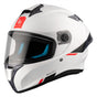 MT HELMETS TARGO S SOLID A0 GLOSS PEARL WHITE FULL FACE HELMET