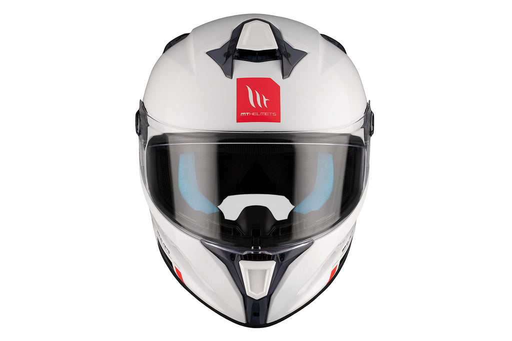 MT HELMETS أم تي TARGO S GLOSS PEARL WHITE خوذة فول فيس