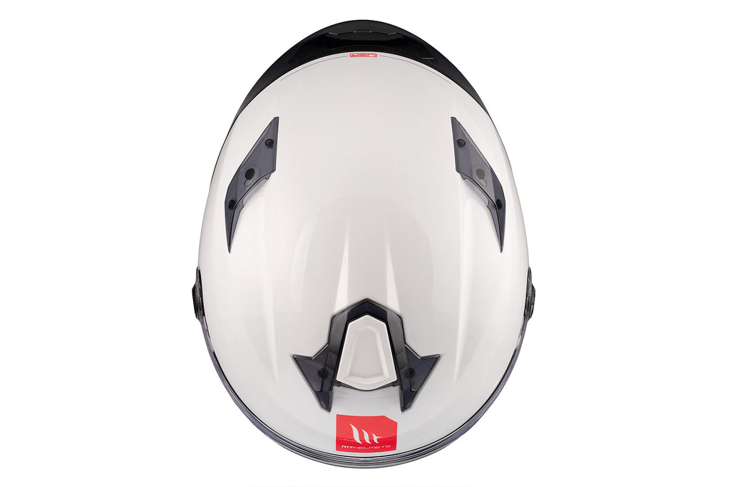 MT HELMETS أم تي TARGO S GLOSS PEARL WHITE خوذة فول فيس