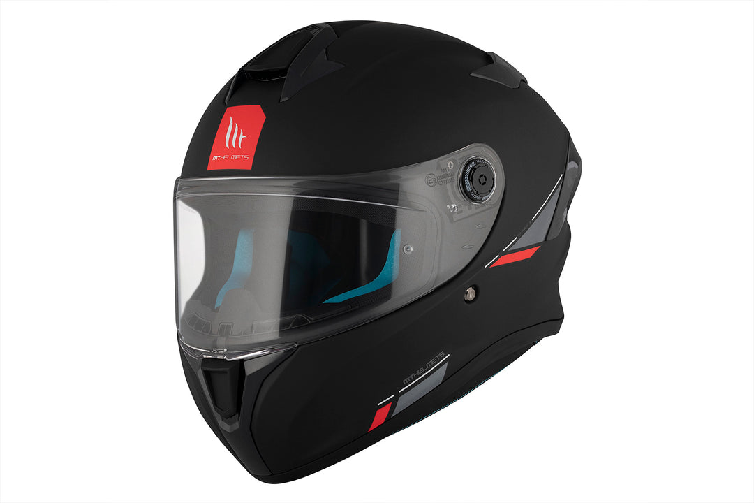 MT Targo S Solid A1 Matt Black SE – Lightweight Full-Face Helmet