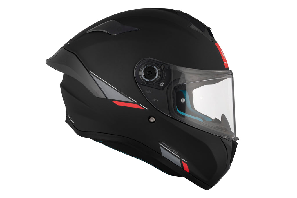MT HELMETS من أم تي TARGO S A1 MATT BLACK خوذة فول فيس