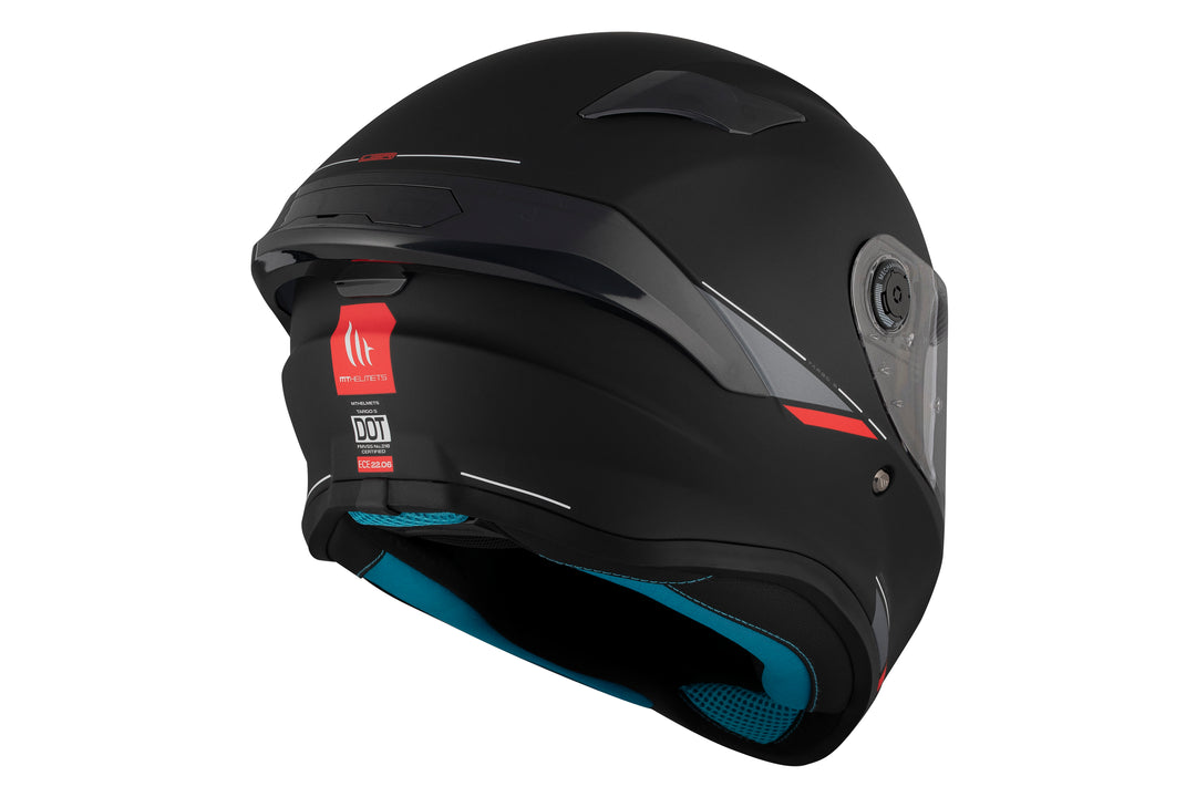 MT HELMETS TARGO S A1 MATT BLACK FULL FACE HELMET