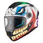 MT Targo S Joke A5 Gloss – Graphic Full-Face Motorcycle Helmet with ECE 22.06