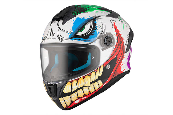 MT Targo S Joke A5 Gloss - Stylish Full-Face Motorcycle Helmet