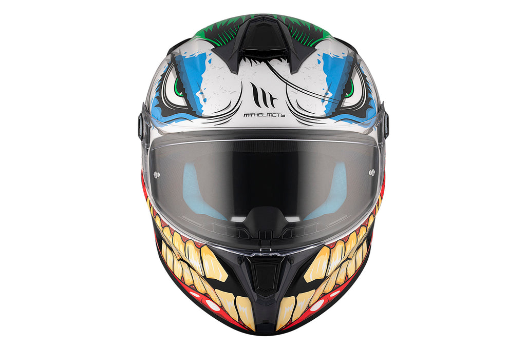 MT HELMETS من أم تي TARGO S JOKE A5 GLOSS خوذة فول فيس