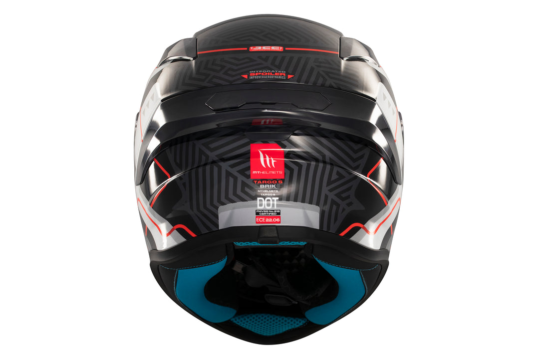 MT HELMETS TARGO S BRIK C0 GLOSS FULL FACE HELMET