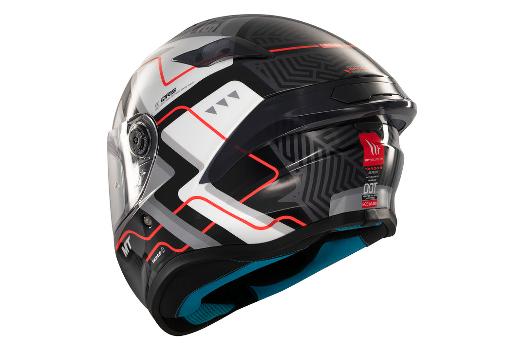 MT HELMETS TARGO S BRIK C0 GLOSS FULL FACE HELMET
