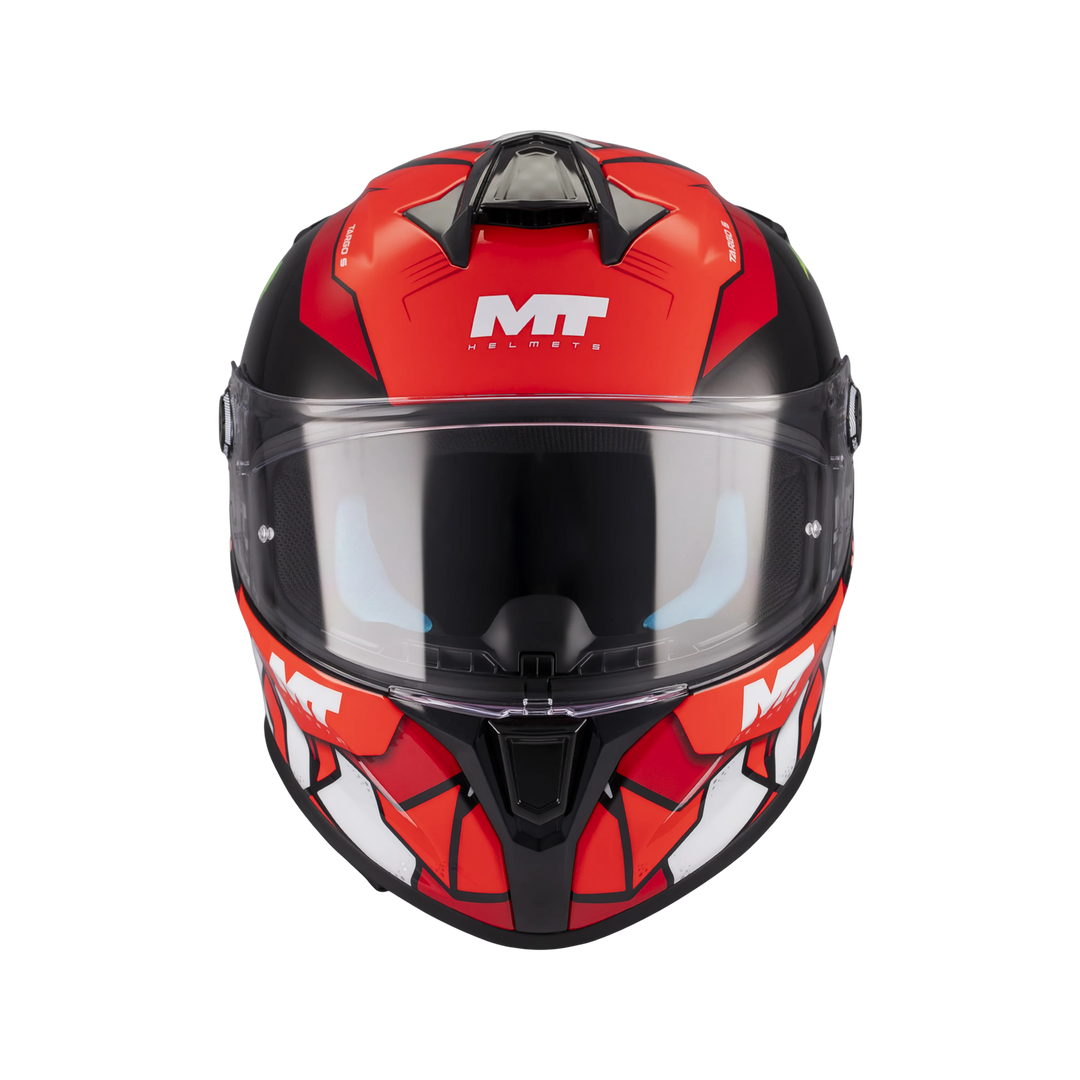 MT HELMETS TARGO S PIQUERAS B5 GLOSS FULL FACE HELMET