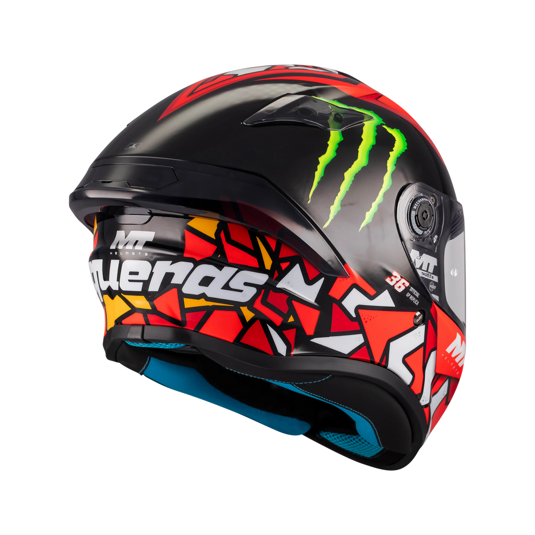 MT HELMETS TARGO S PIQUERAS B5 GLOSS FULL FACE HELMET