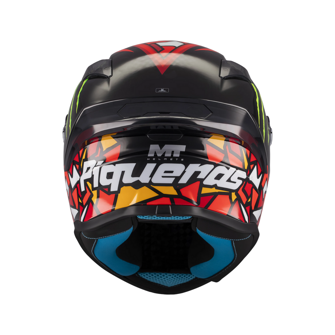 MT HELMETS TARGO S PIQUERAS B5 GLOSS FULL FACE HELMET