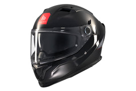MT HELMETS BRAKER SV SOLID A1 GLOSS BLACK FULL FACE