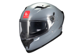 MT HELMETS BRAKER SV SOLID A12 GLOSS GREY FULL FACE