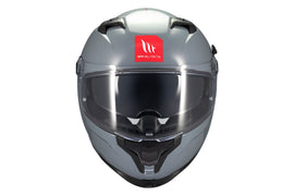 MT HELMETS BRAKER SV SOLID A12 GLOSS GREY FULL FACE