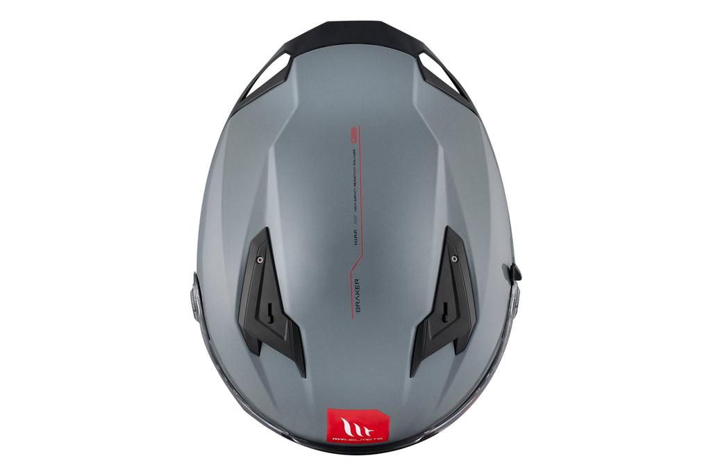 MT HELMETS من أم تي BRAKER SV A12 GLOSS GREY  خوذة فول فيس