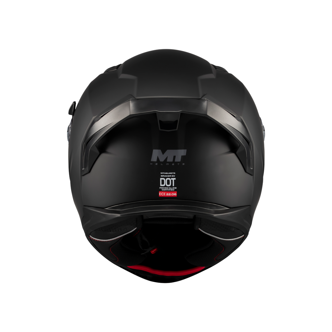 MT HELMETS BRAKER SV PURE A1 MATT BLACK FULL FACE