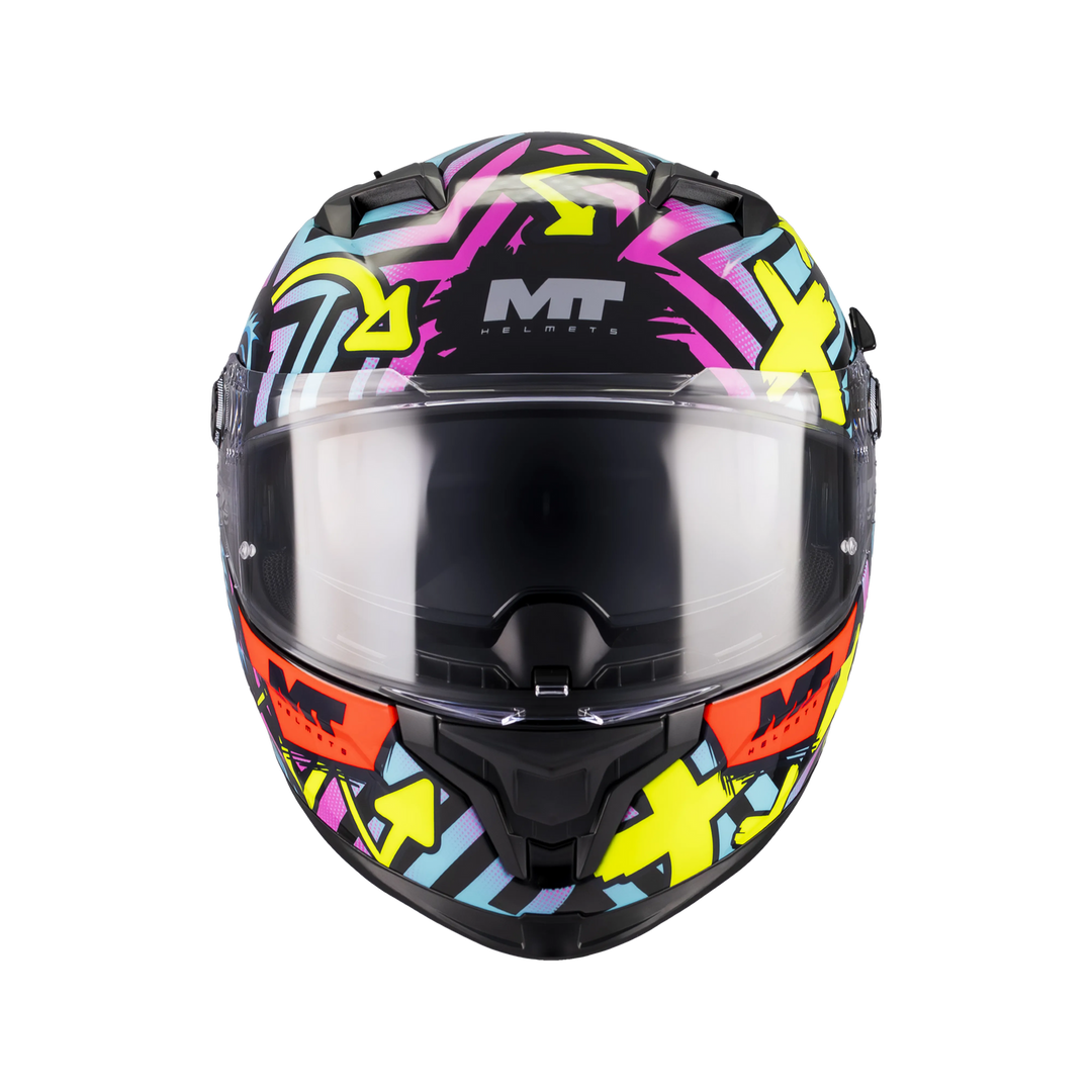 MT HELMETS من أم تي BRAKER SV CRAZY TEDDY B7 GLOSS خوذة فول فيس