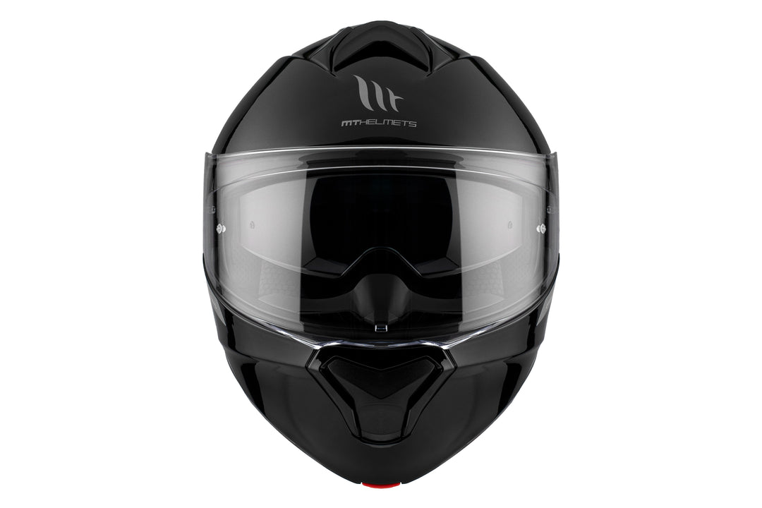 MT HELMETS GENESIS SV SOLID A1 GLOSS BLACK MODULAR HELMET 