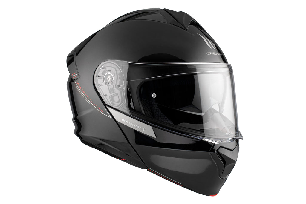 MT HELMETS من أم تي GENESIS SV A1 GLOSS BLACK خوذة موديلار