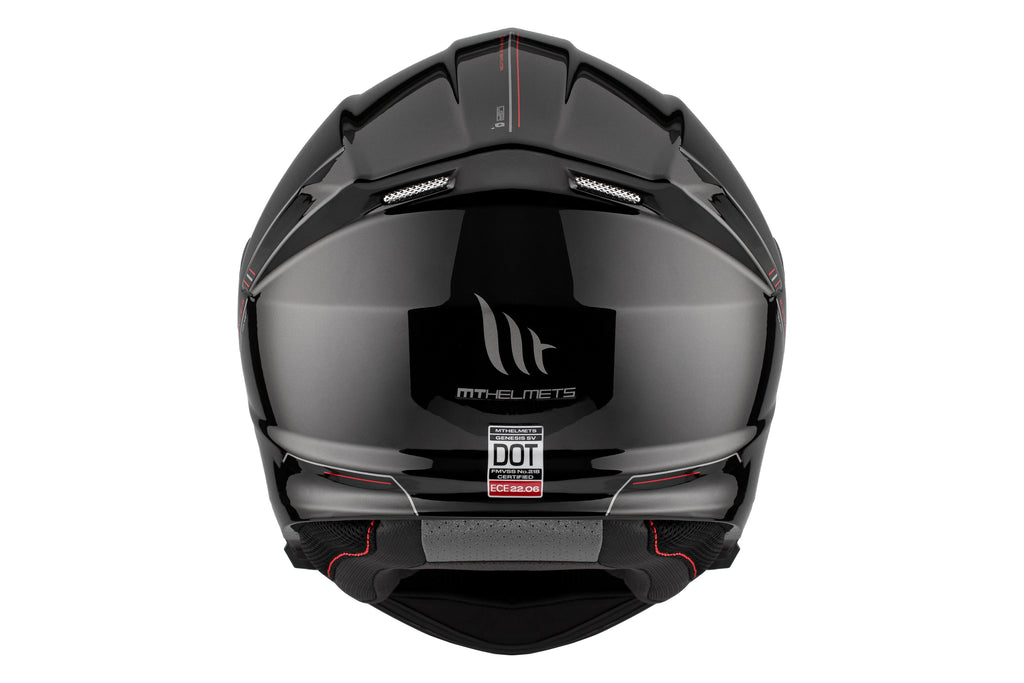 MT Genesis SV Modular Helmet – Gloss Black Flip-Up with Sun Visor