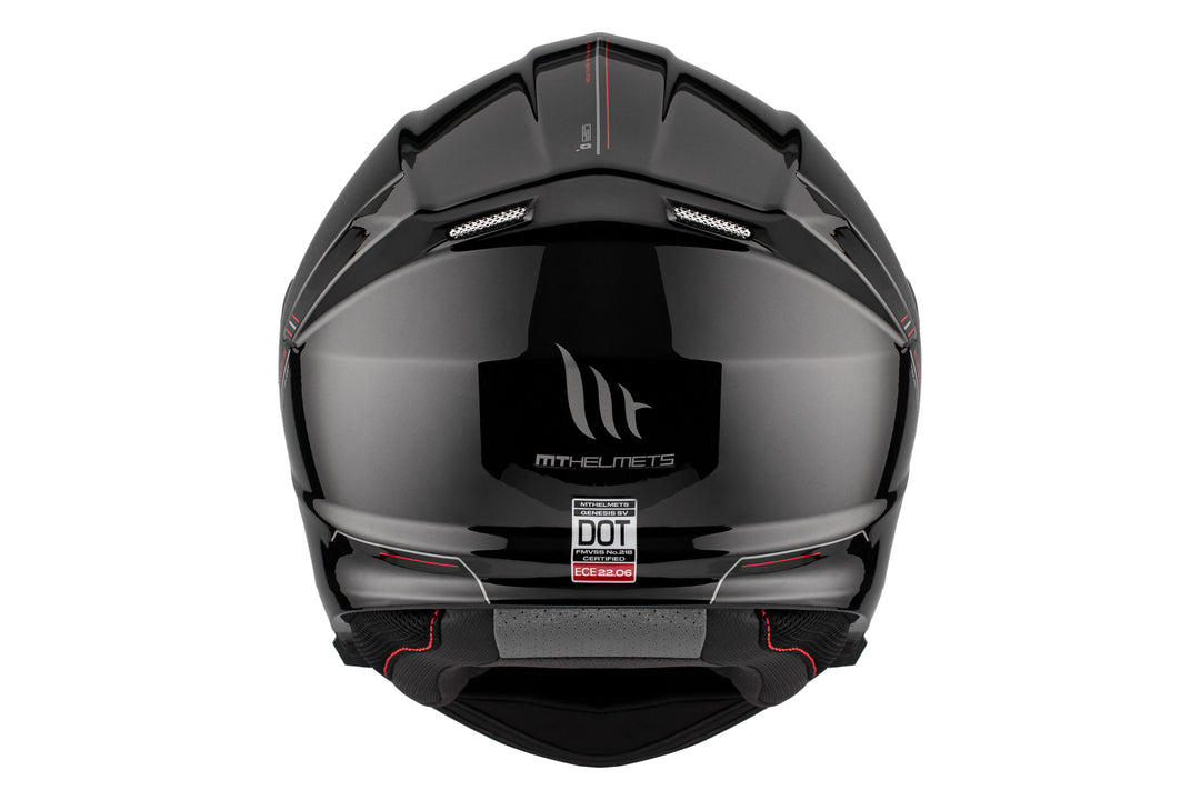 MT Genesis SV Modular Helmet – Gloss Black Flip-Up with Sun Visor