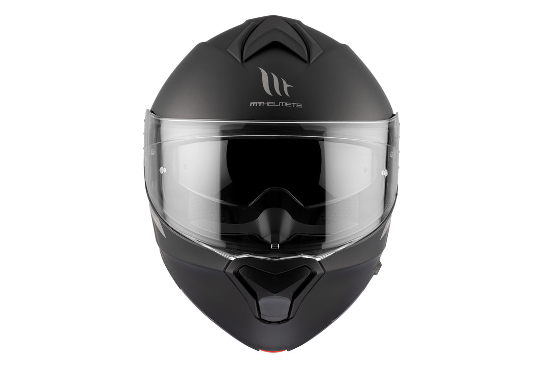 MT HELMETS GENESIS SV SOLID A1 MATT BLACK MODULAR HELMET