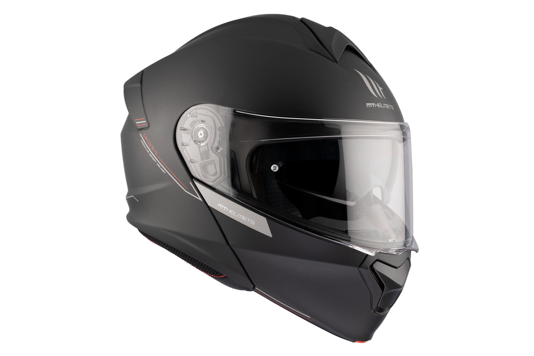 MT Genesis SV Modular Helmet –MATT Black Flip-Up with Sun Visor