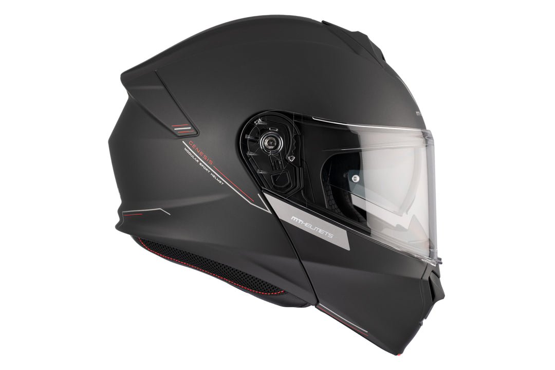 MT Genesis SV Modular Helmet –MATT Black Flip-Up with Sun Visor