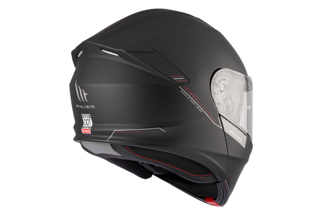 MT Genesis SV Modular Helmet –MATT Black Flip-Up with Sun Visor