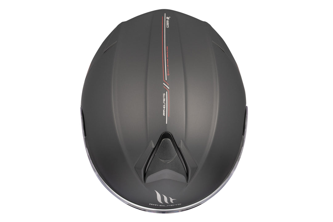 MT HELMETS GENESIS SV SOLID A1 MATT BLACK MODULAR HELMET