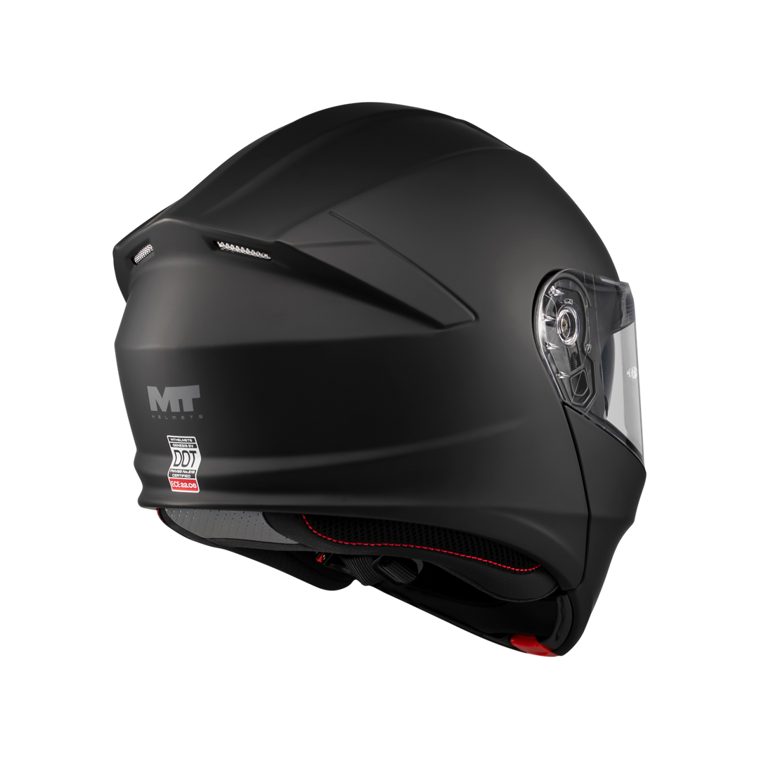 MT HELMETS GENESIS SV PURE A1 MATT BLACK MODULAR HELMET