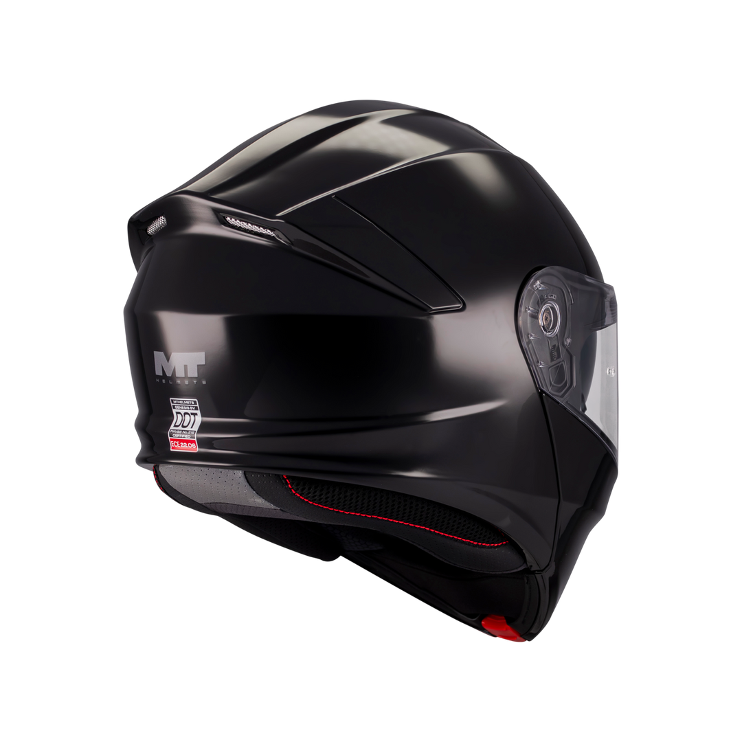 MT HELMETS GENESIS SV PURE A1 GLOSS BLACK MODULAR HELMET