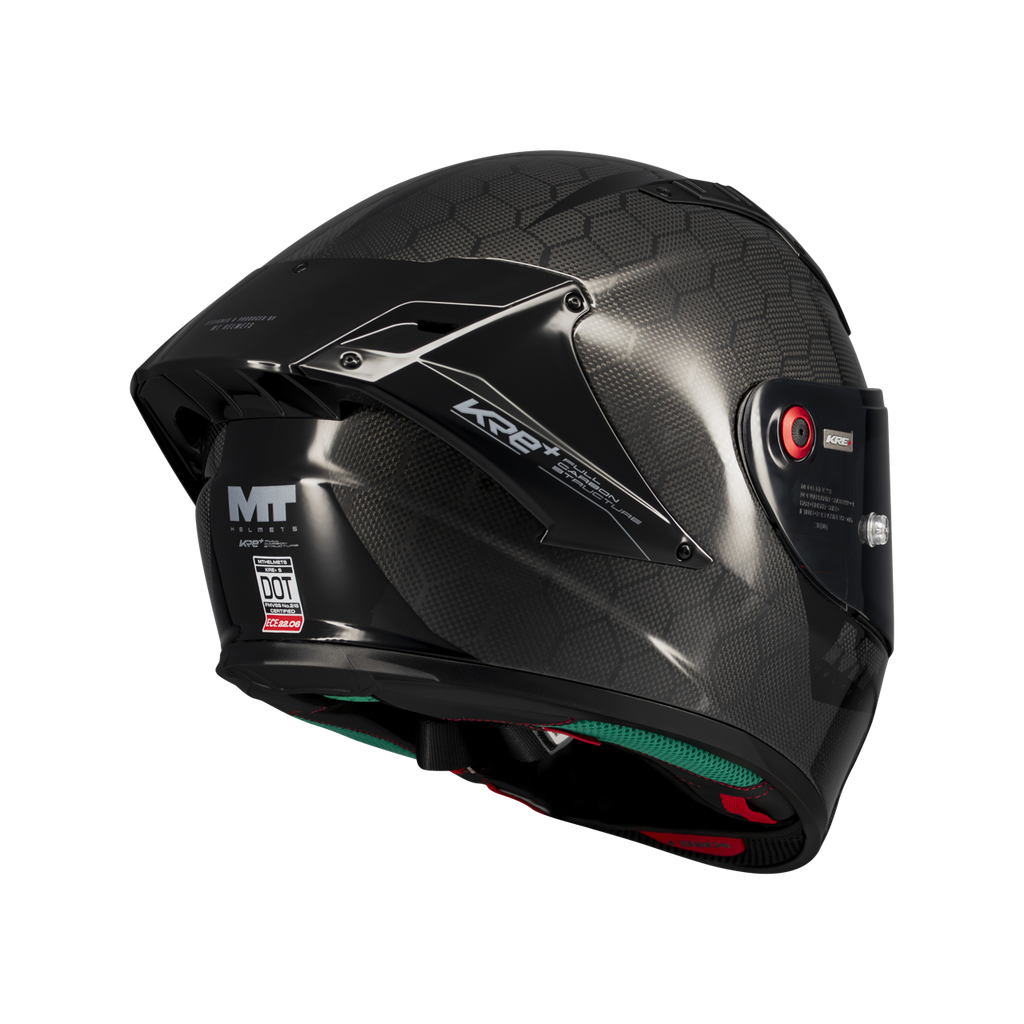 MT HELMETS من أم تي KRE+ S CARBON GLOSSY خوذة فول فيس كاربون