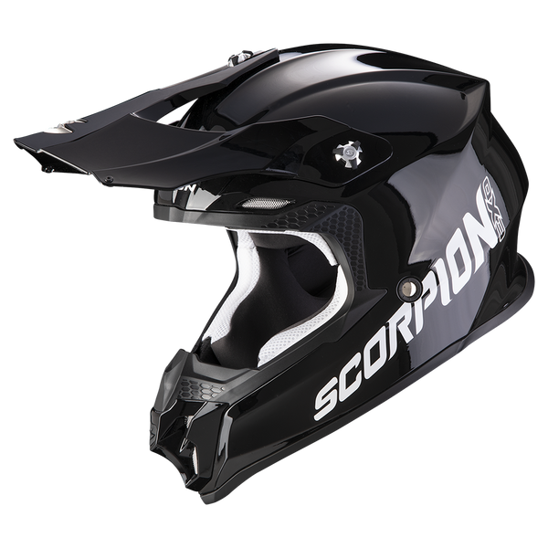 Scorpion VX-16 Evo Air Solid Black off-road motocross helmet