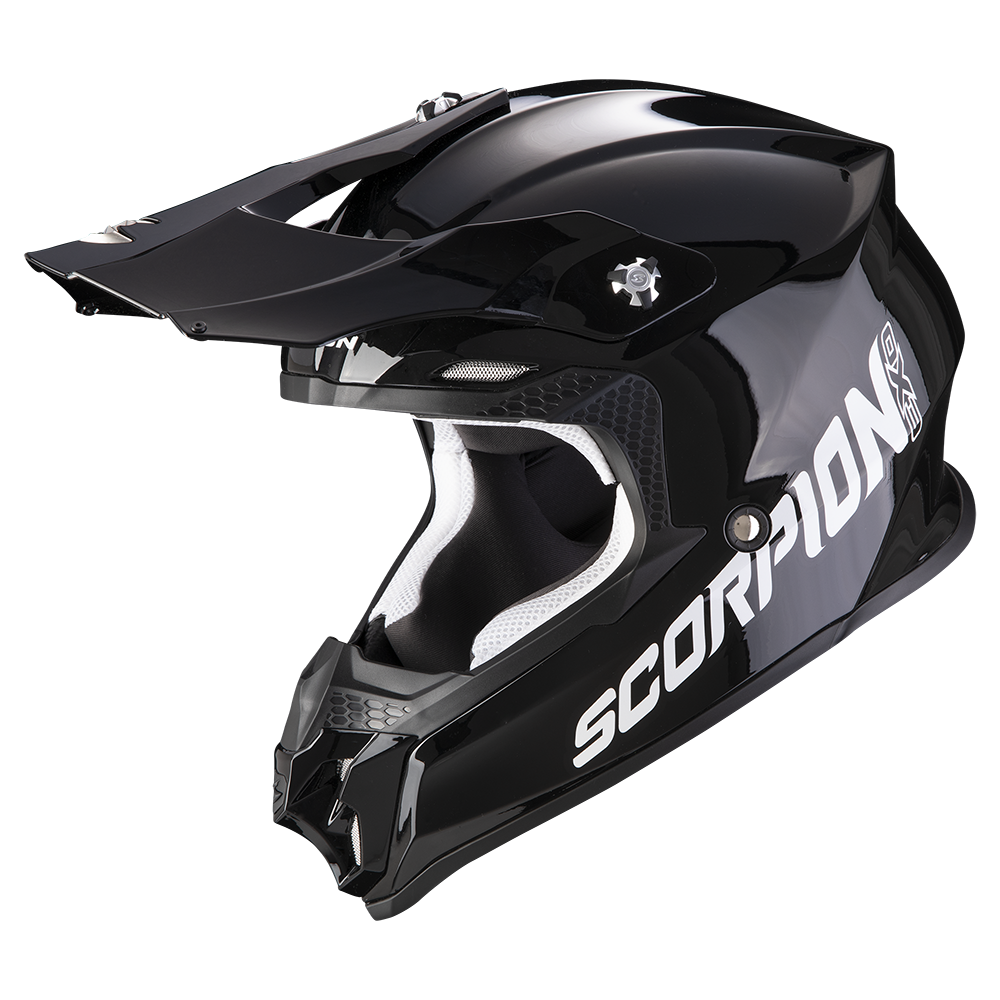 Scorpion VX-16 Evo Air Solid Black off-road motocross helmet